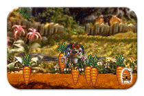 A Happy Grendel with a Bunch of Carrots