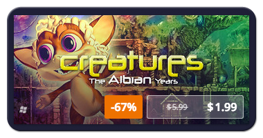 A Limited Time Sale on the Creatures Games